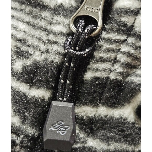 Eddie Bauer Aztec Pullover Women L Black WHITE Quarter Zip Southwest Sweatshirt - Picture 10 of 11